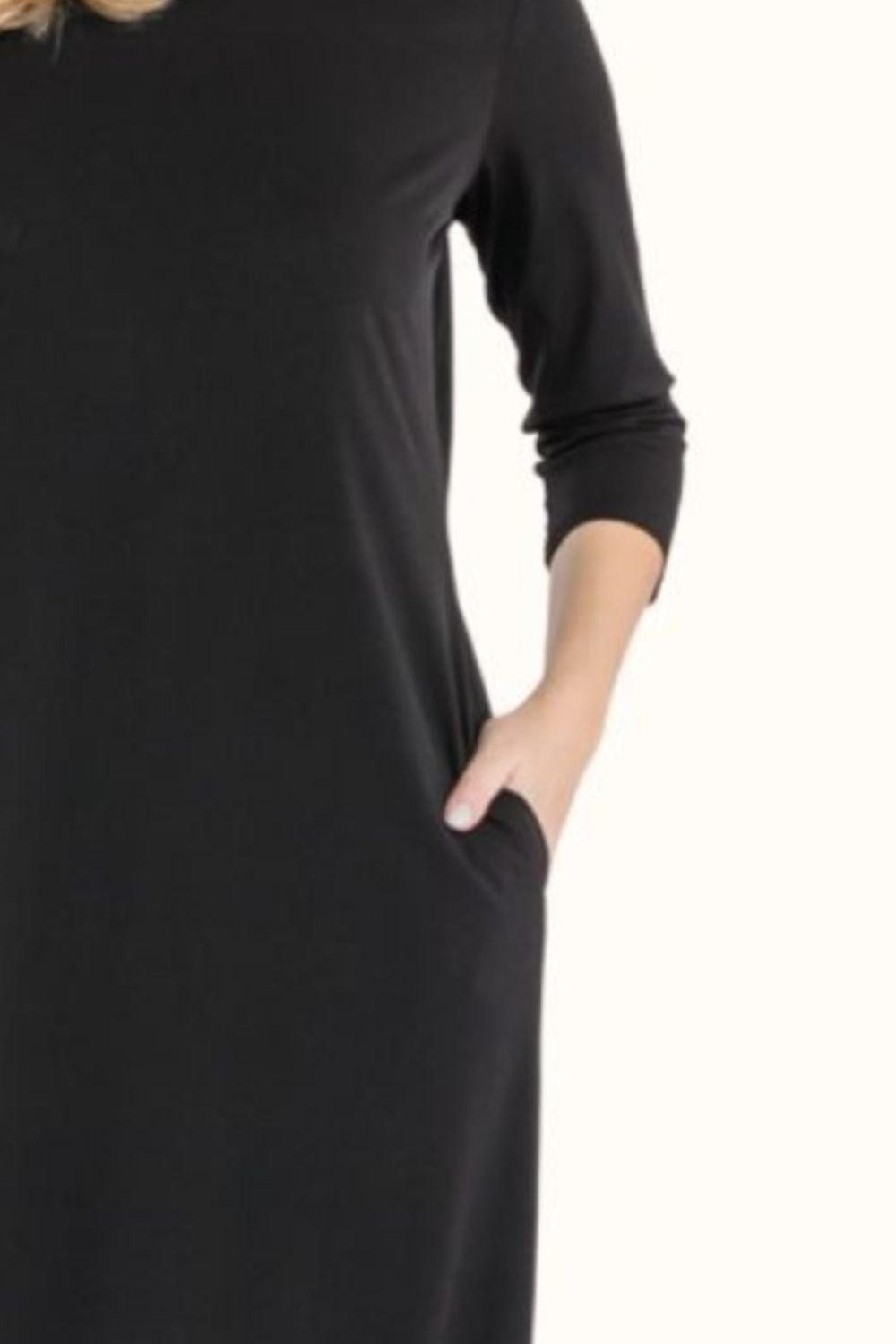 Celeste Full Size Round Neck Midi Dress